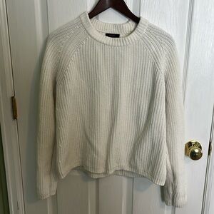Quince fisherman sweater white